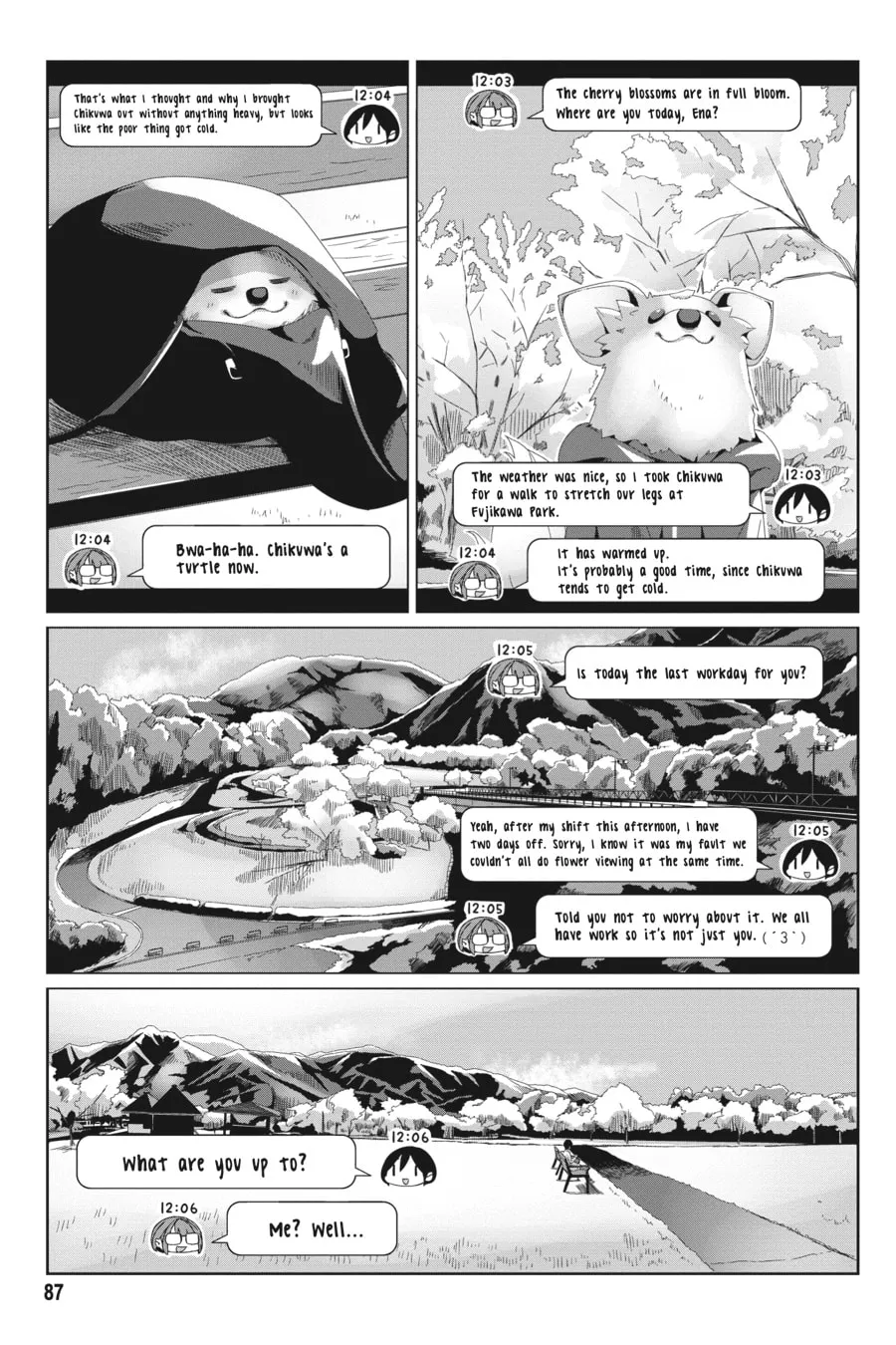 Read Laid-Back Camp chapter 73 image 6 on Lezhin