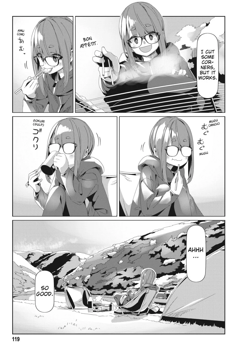 Read Laid-Back Camp chapter 74 image 12 on Lezhin