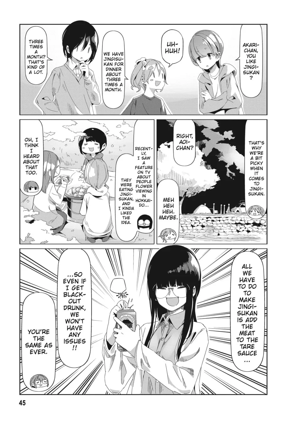 Read Laid-Back Camp chapter 77 image 16 on Lezhin