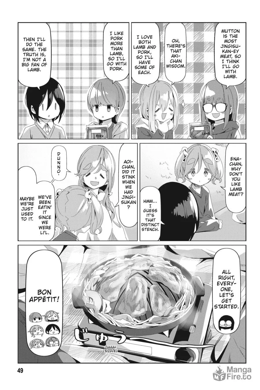 Read Laid-Back Camp chapter 77 image 20 on Lezhin