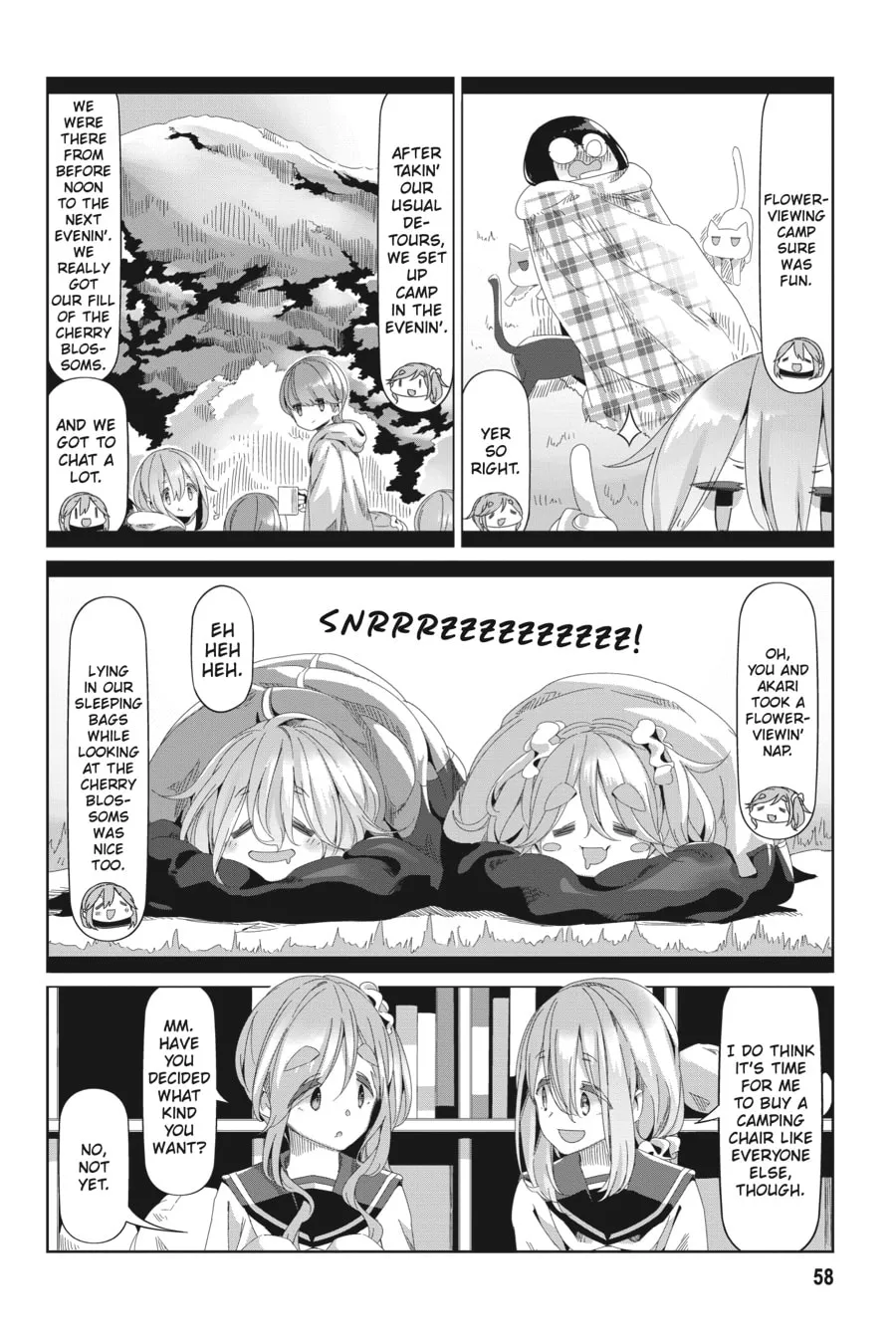 Read Laid-Back Camp chapter 78 image 3 on Lezhin