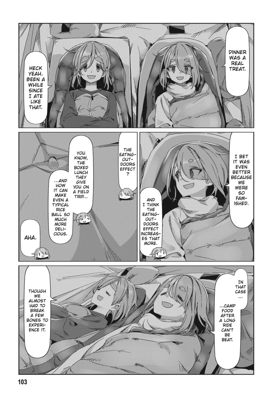 Read Laid-Back Camp chapter 85 image 22 on Lezhin