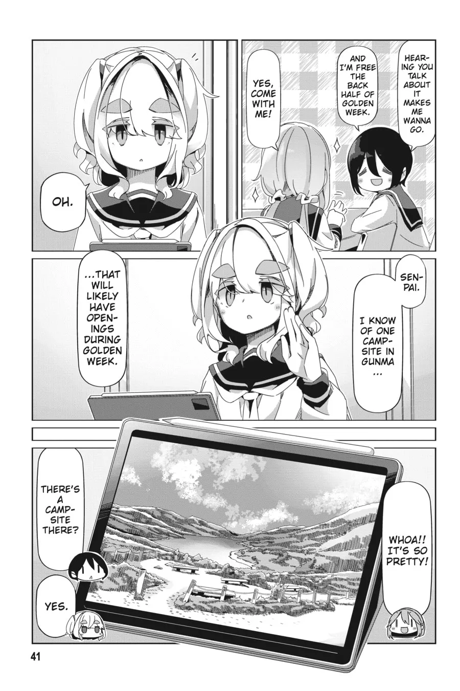 Read Laid-Back Camp chapter 89 image 12 on Lezhin