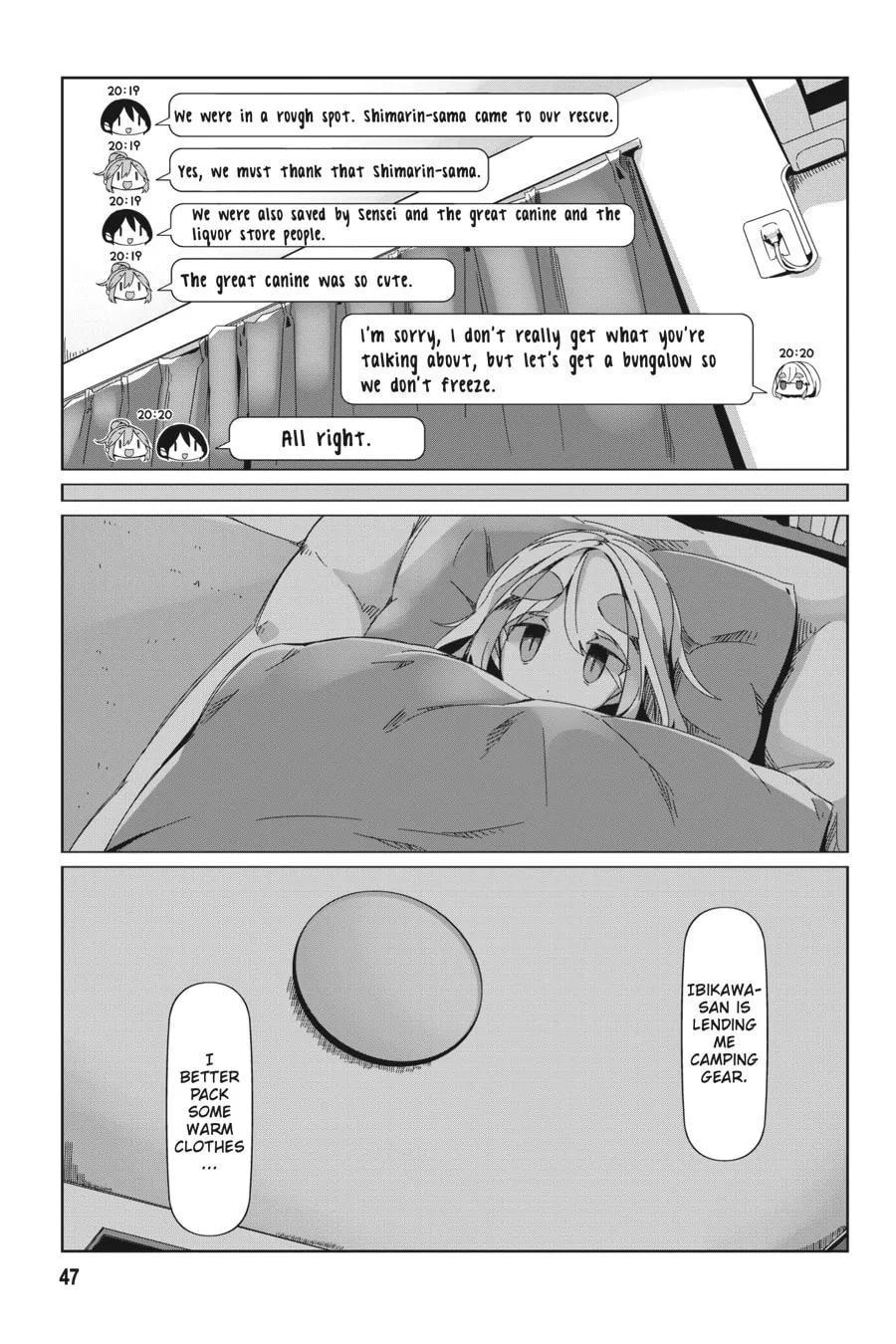 Read Laid-Back Camp chapter 89 image 18 on Lezhin