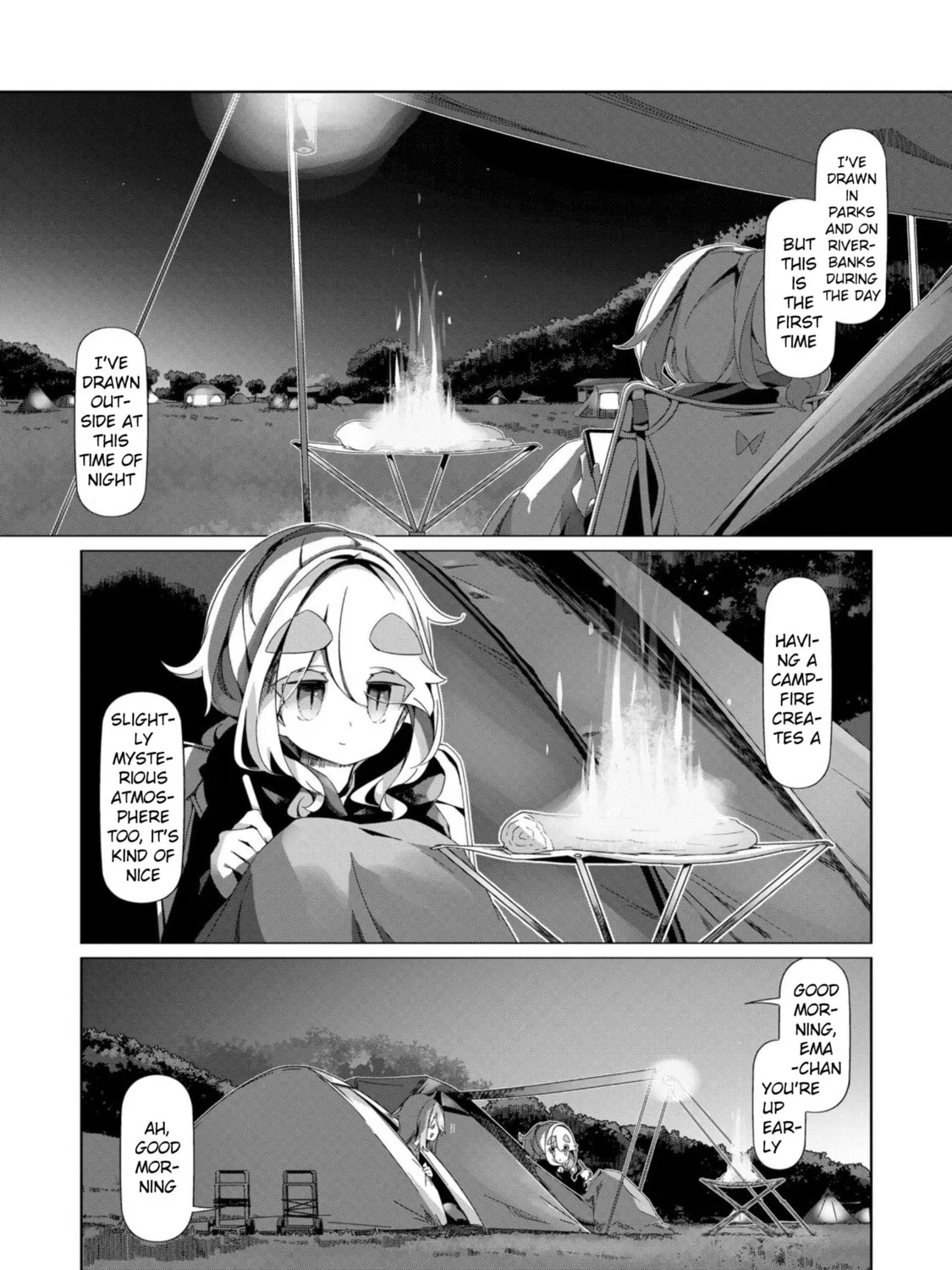 Read Laid-Back Camp chapter 96 image 2 on Lezhin