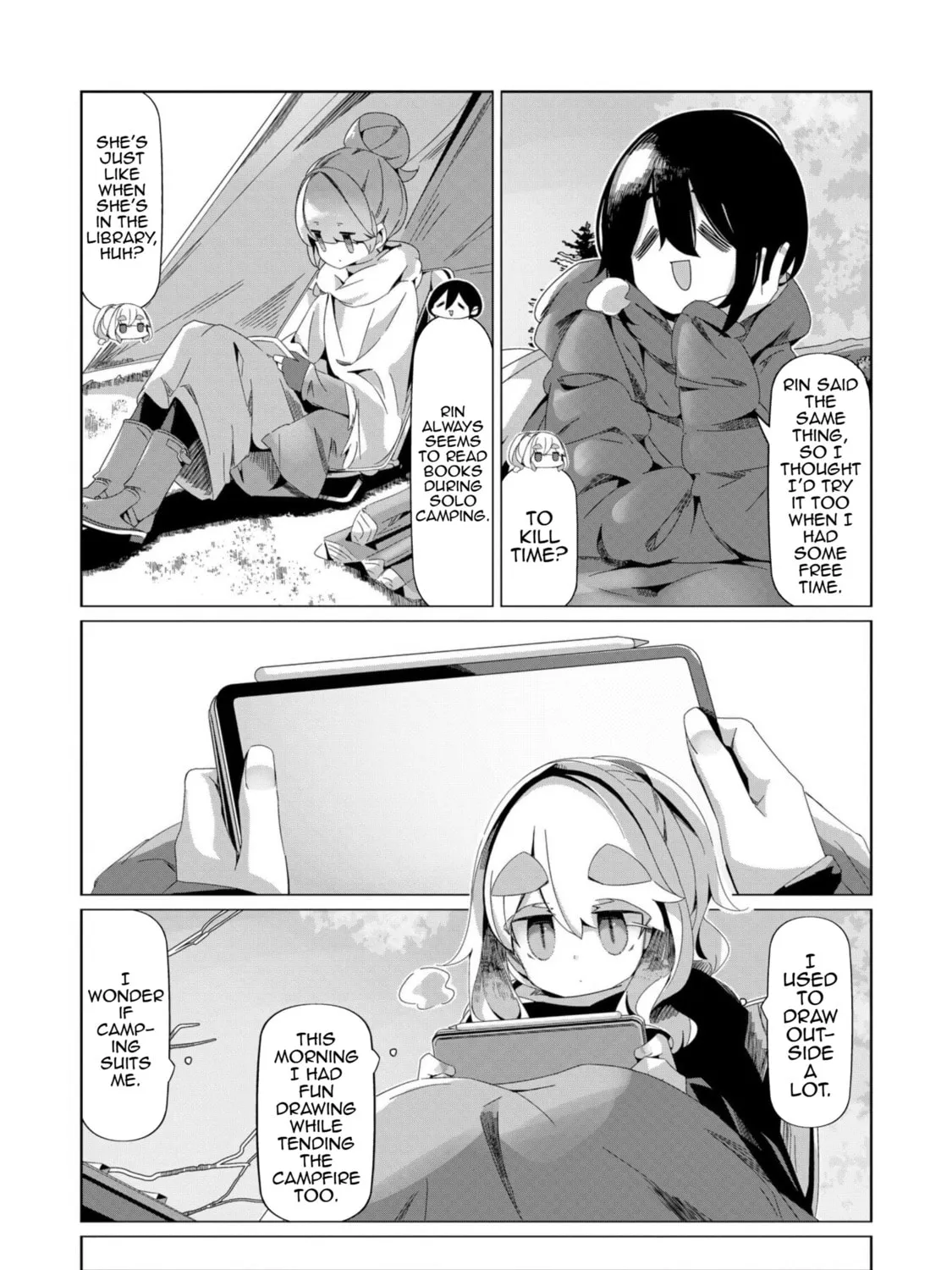 Read Laid-Back Camp chapter 97 image 24 on Lezhin
