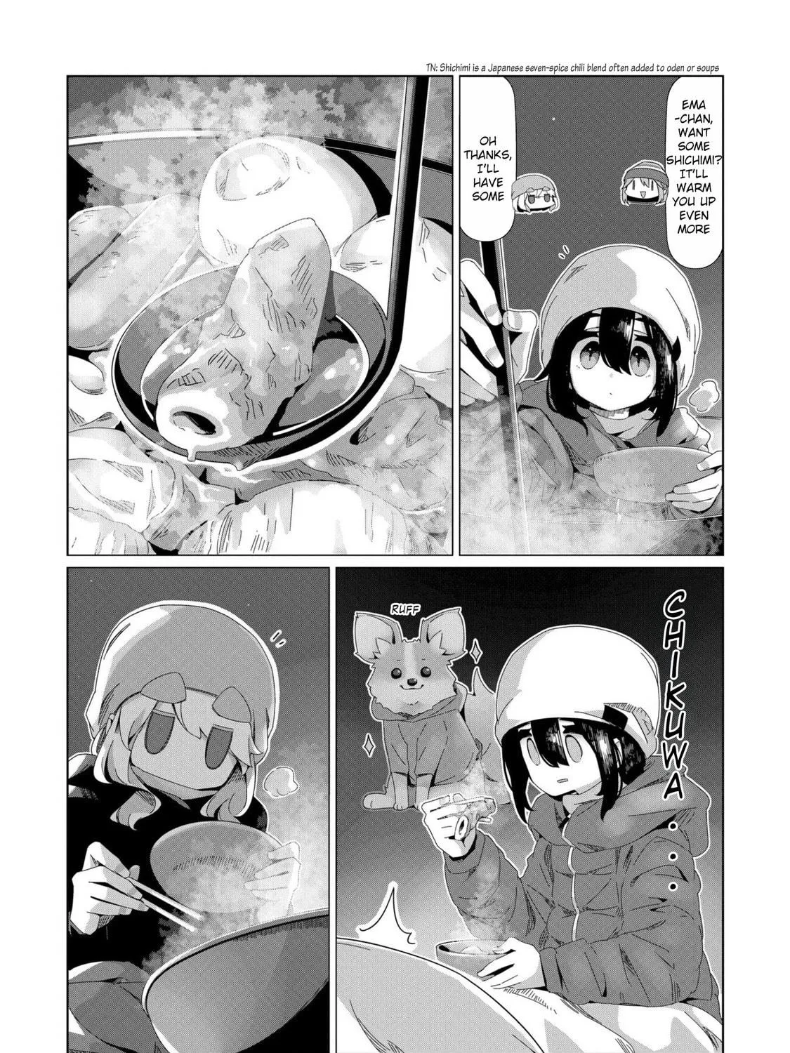 Read Laid-Back Camp chapter 98 image 8 on Lezhin