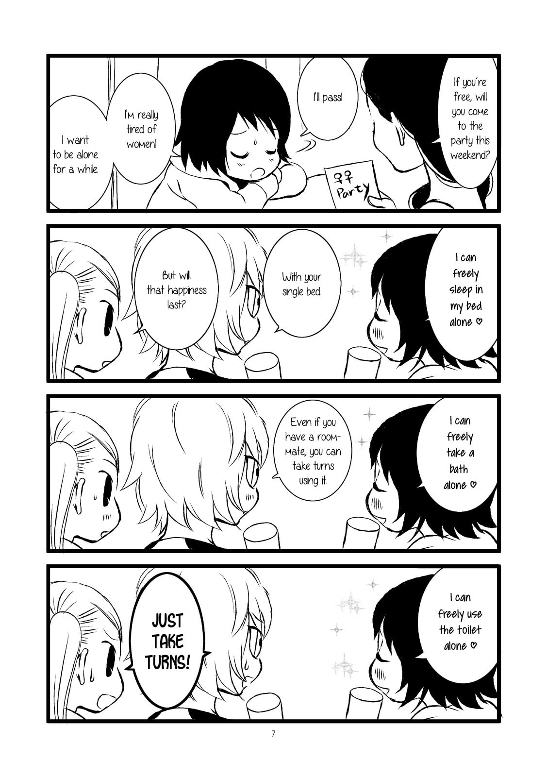 Read Lesbian Solo! chapter 0 image 6 on Lezhin