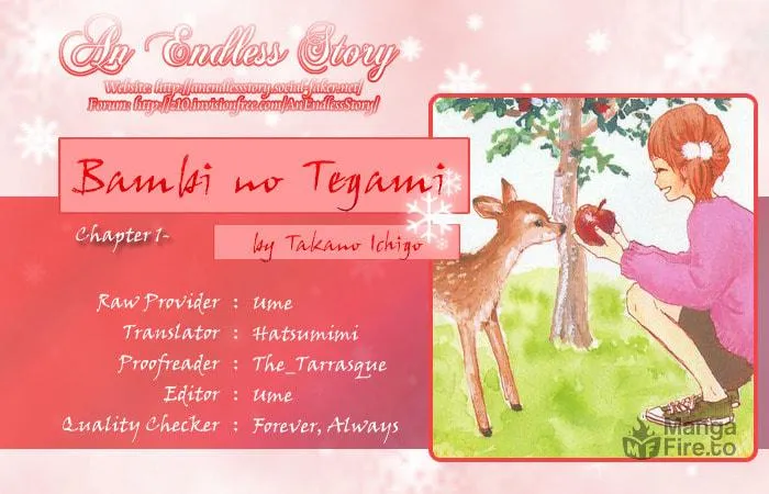 Letter from Bambi Chapter 1 page 3 - 