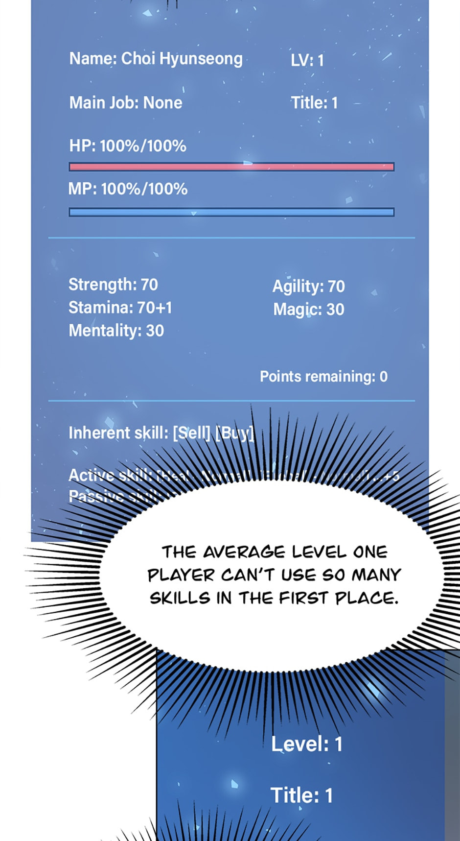Read Level 1 Player chapter 5 image 51 on Lezhin