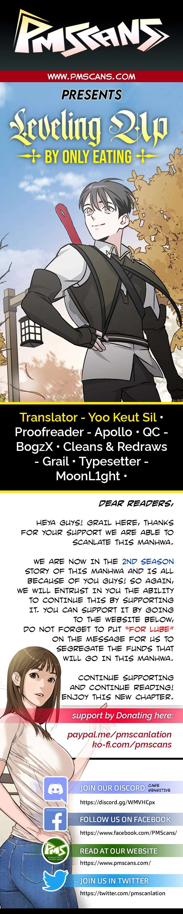 Read Leveling Up, By Only Eating! chapter 63 image 1 on Lezhin