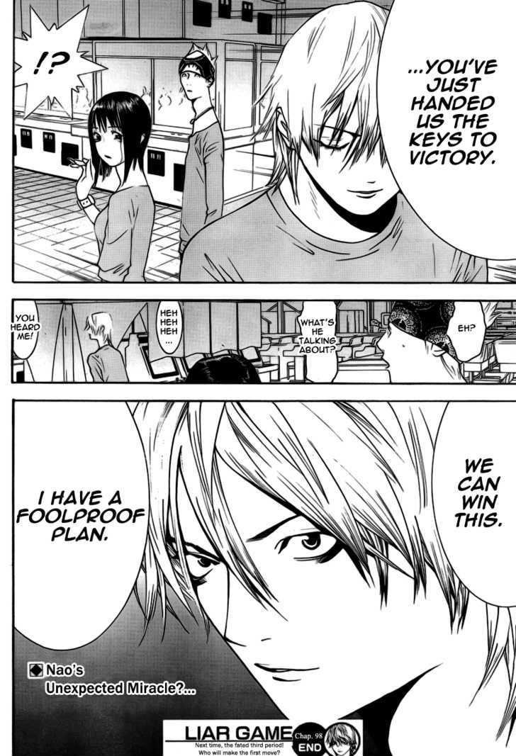 Read Liar Game chapter 98 image 17 on Lezhin