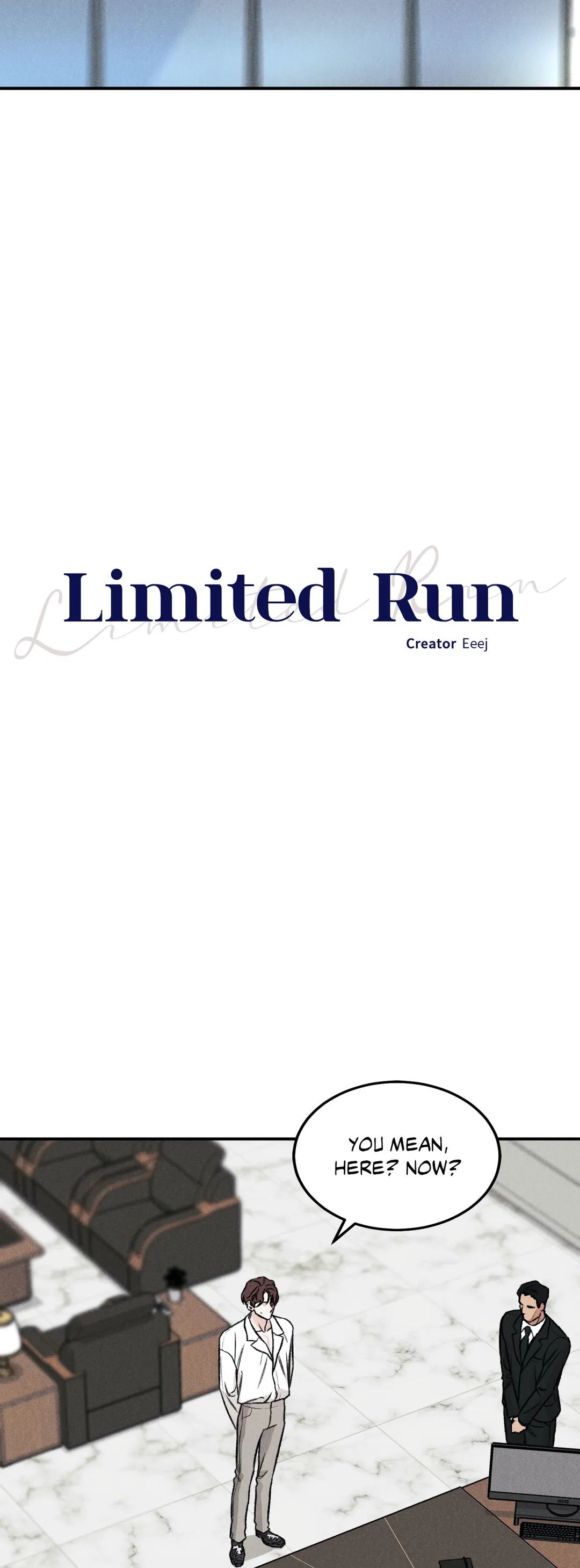 Read Limited Run chapter 2.3 image 3 on Lezhin