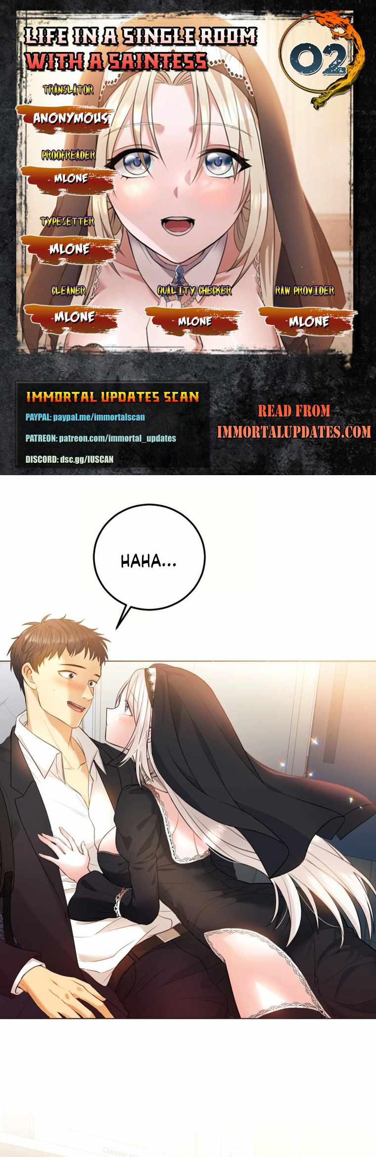 Living in a single room with a Saintess Chapter 2 page 2 - 