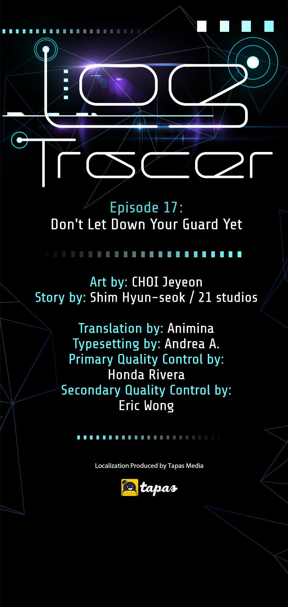 Read Log Tracer chapter 17 image 18 on Lezhin