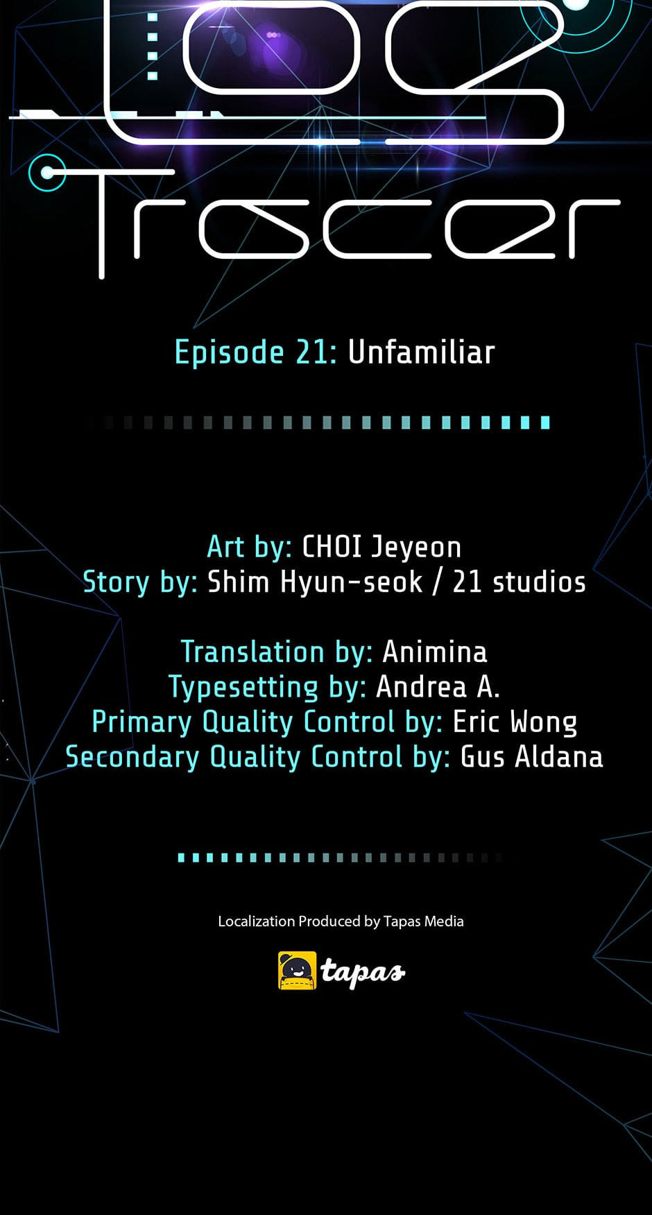 Read Log Tracer chapter 21 image 11 on Lezhin