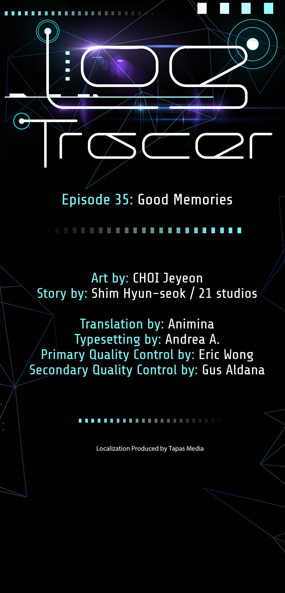 Read Log Tracer chapter 35 image 7 on Lezhin