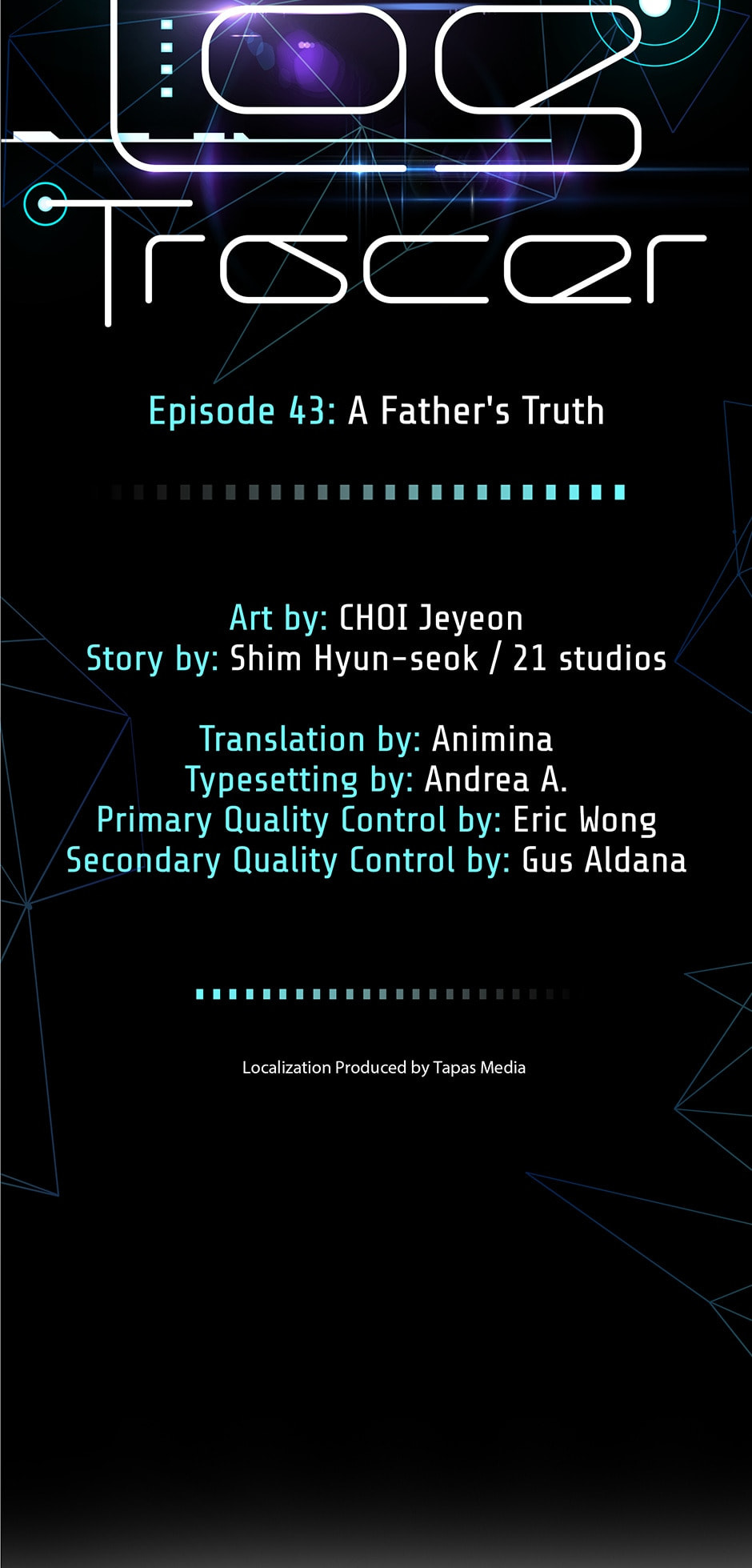 Read Log Tracer chapter 43 image 21 on Lezhin