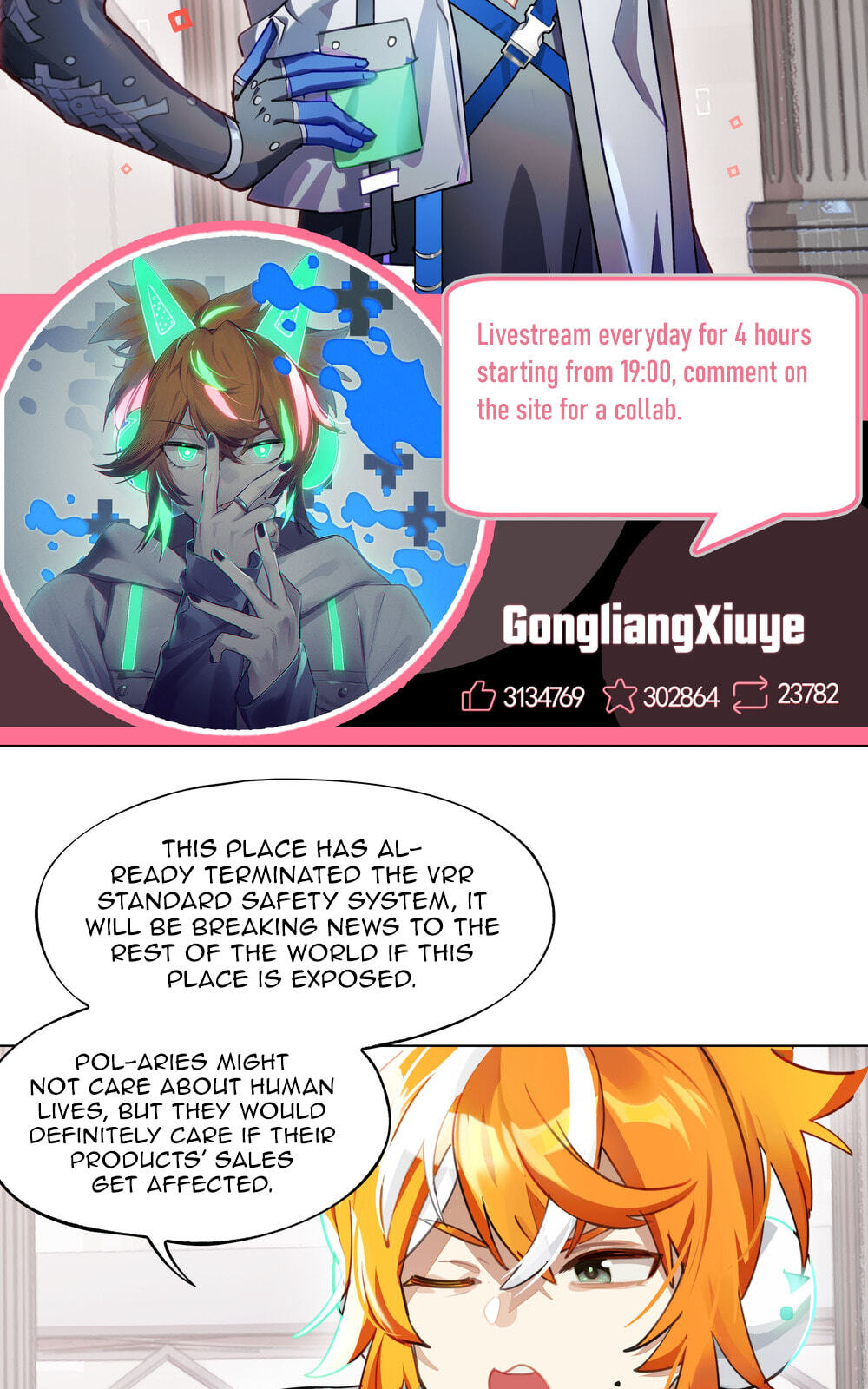 Read Logout Disabled in VR Chat chapter 2 image 26 on Lezhin