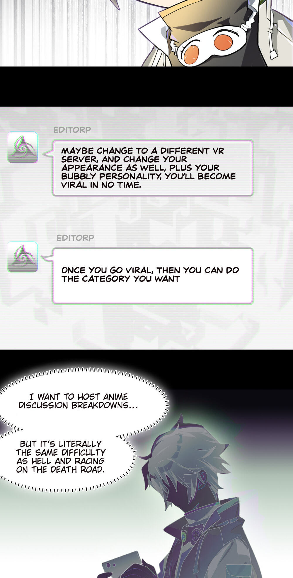Read Logout Disabled in VR Chat chapter 8 image 31 on Lezhin
