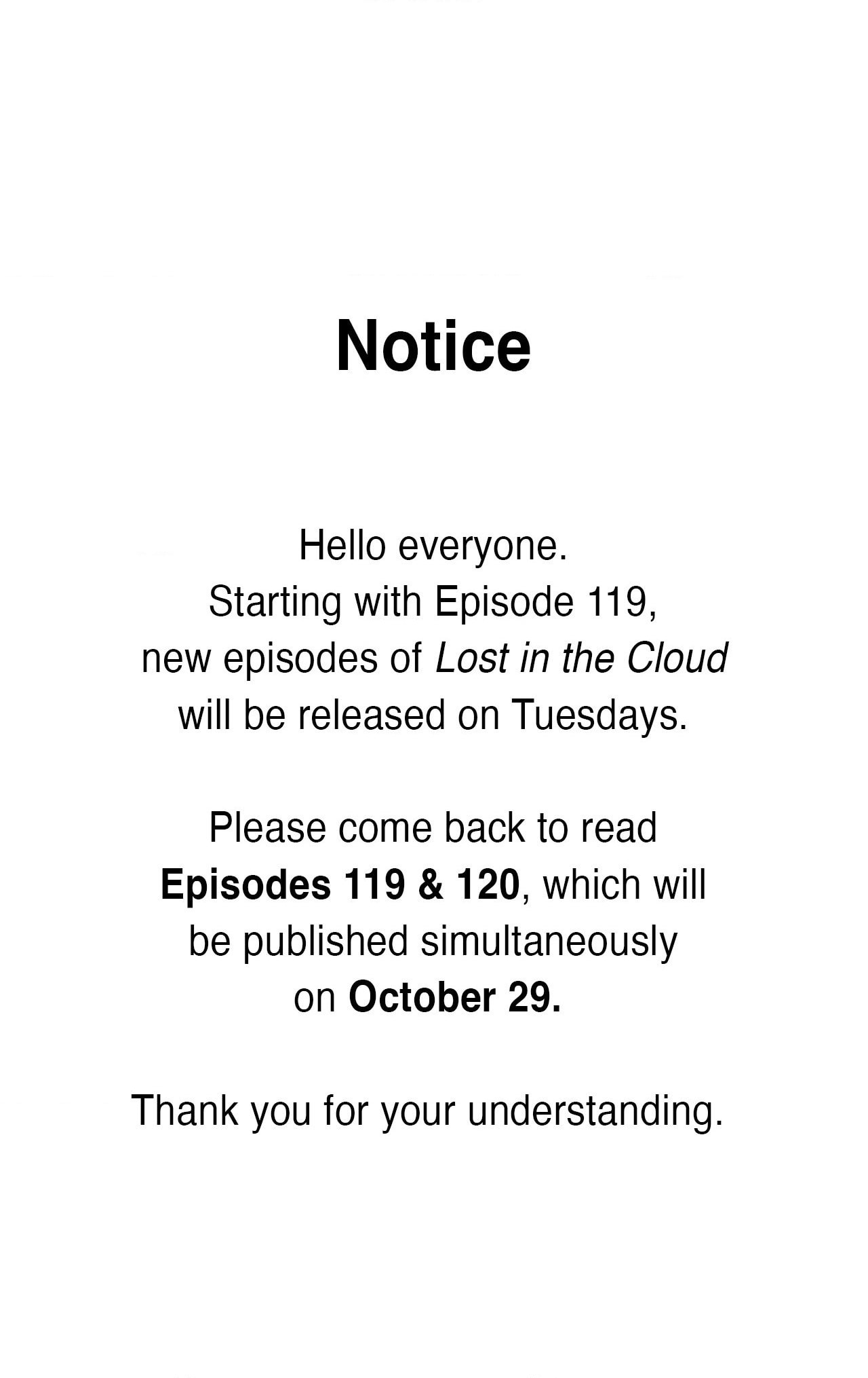 Lost in the Cloud Chapter 132 page 1 - 