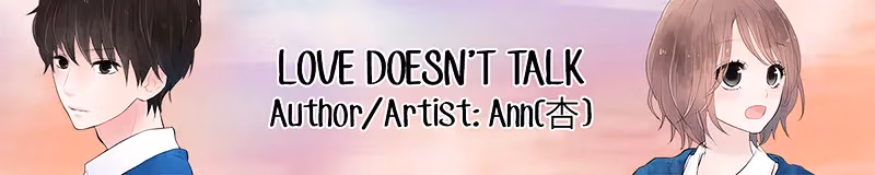 Love Doesn't Talk Chapter 1 page 1 - 