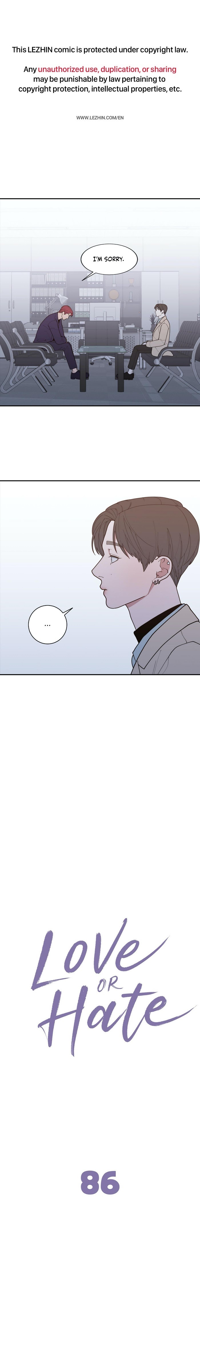 Read Love or Hate chapter 86 image 1 on Lezhin