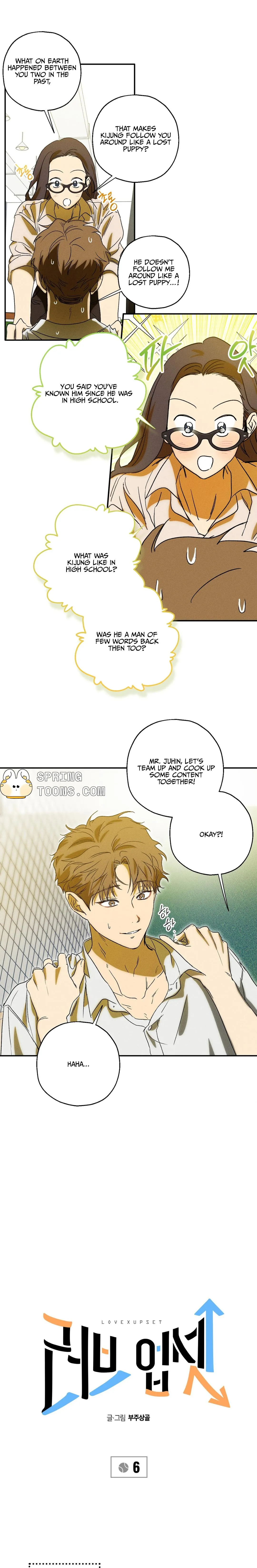 Read Love Upset chapter 6 image 1 on Lezhin
