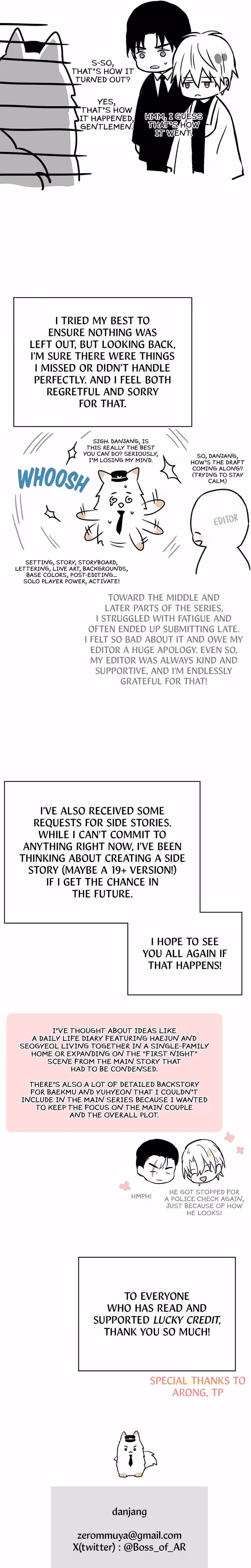 Read Lucky Credit chapter 73.5 image 1 on Lezhin