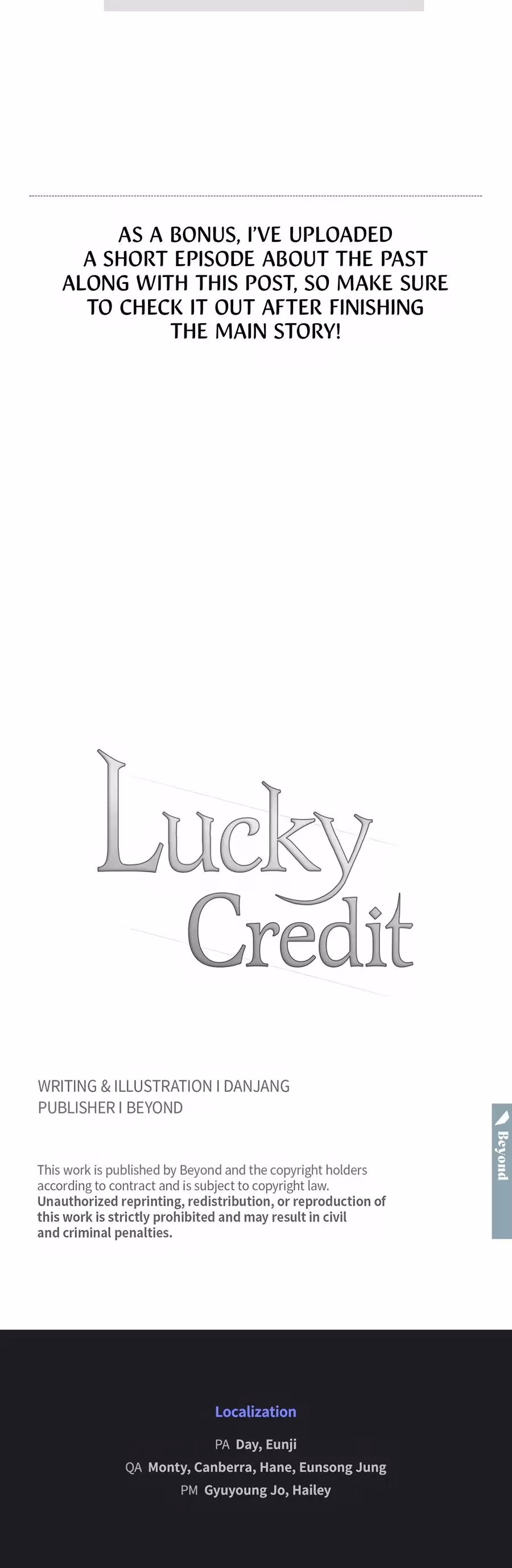 Read Lucky Credit chapter 73.5 image 2 on Lezhin