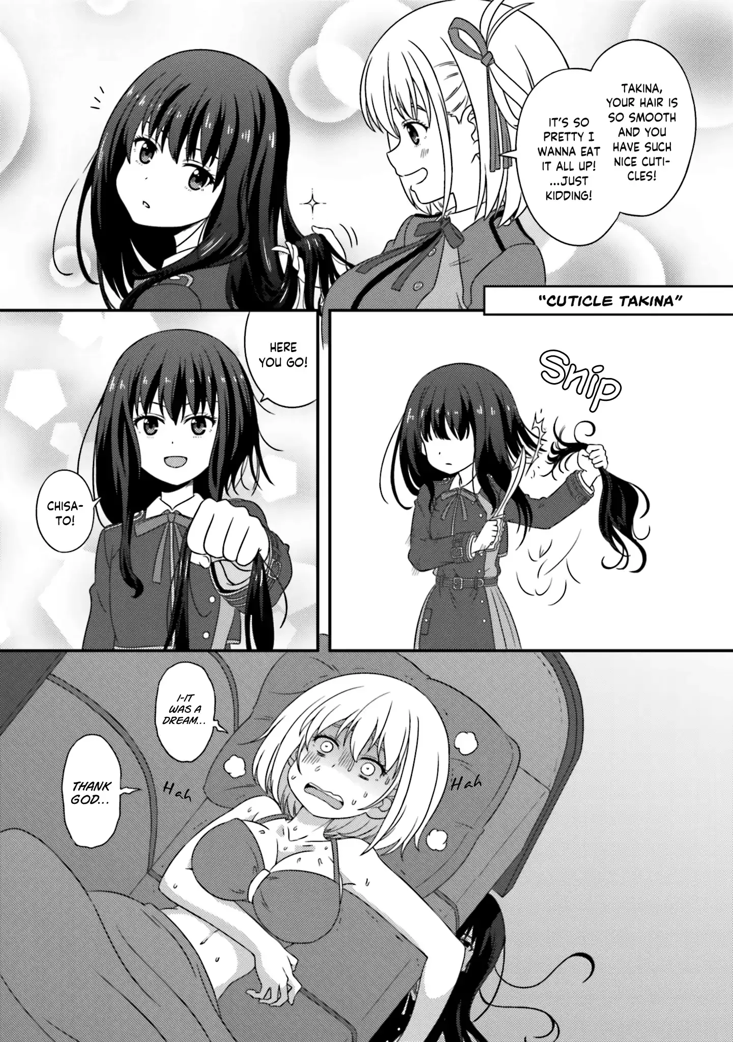 Read Lycoris Recoil Official Comic Anthology: React chapter 6 image 1 on Lezhin