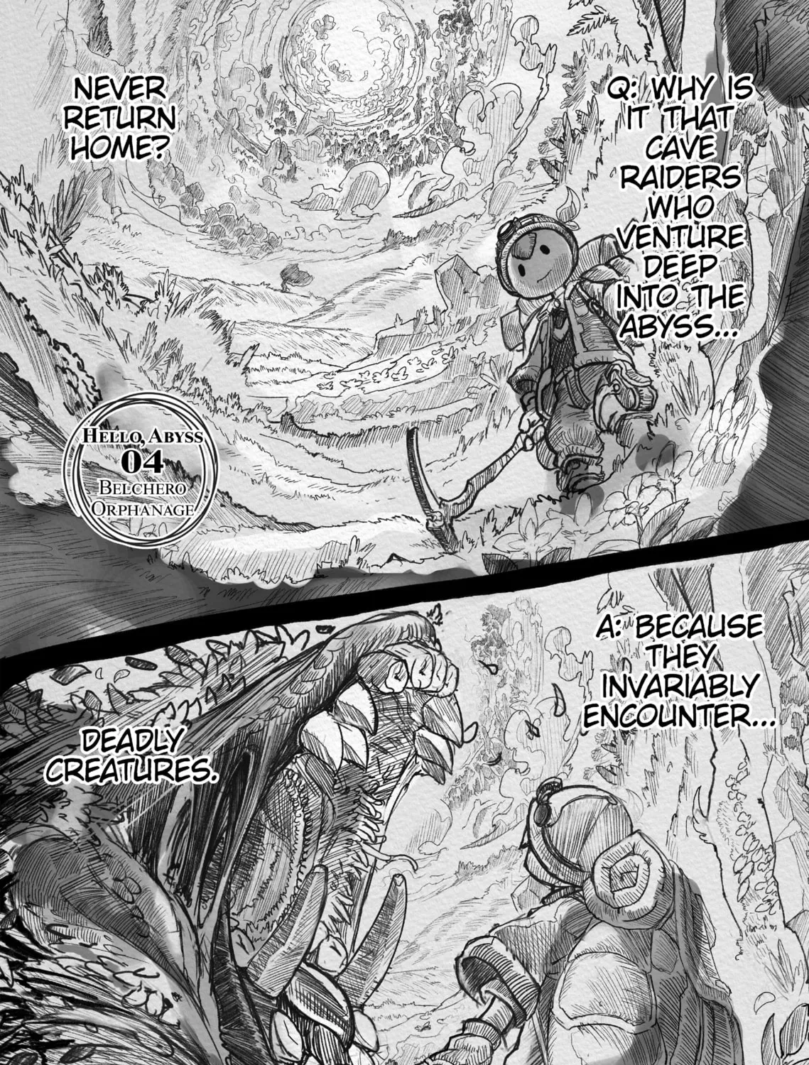 Read Made in Abyss chapter 4 image 0 on Lezhin
