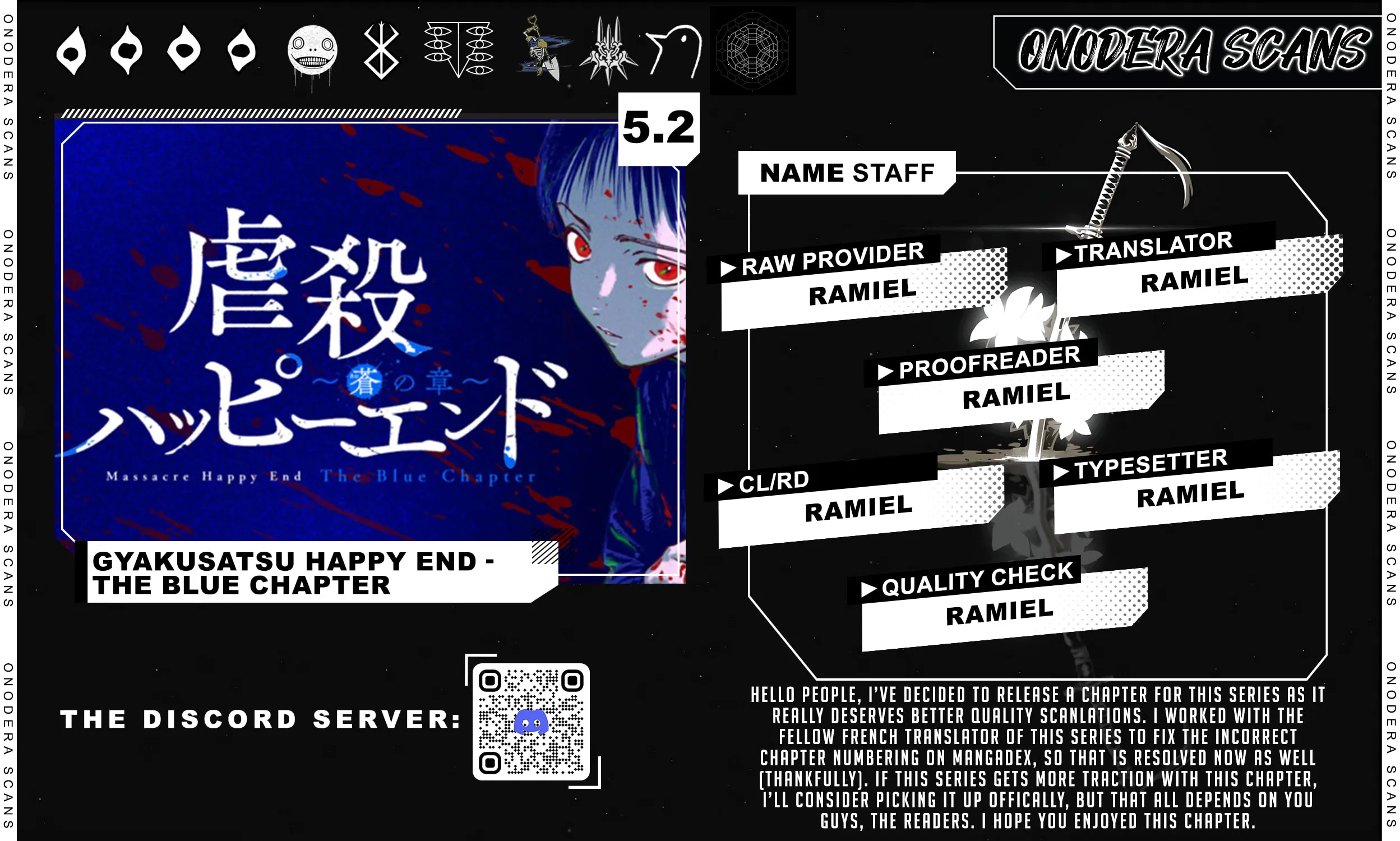 Massacre Happy End: The Blue Chapter Chapter 5.2 page 27 - 