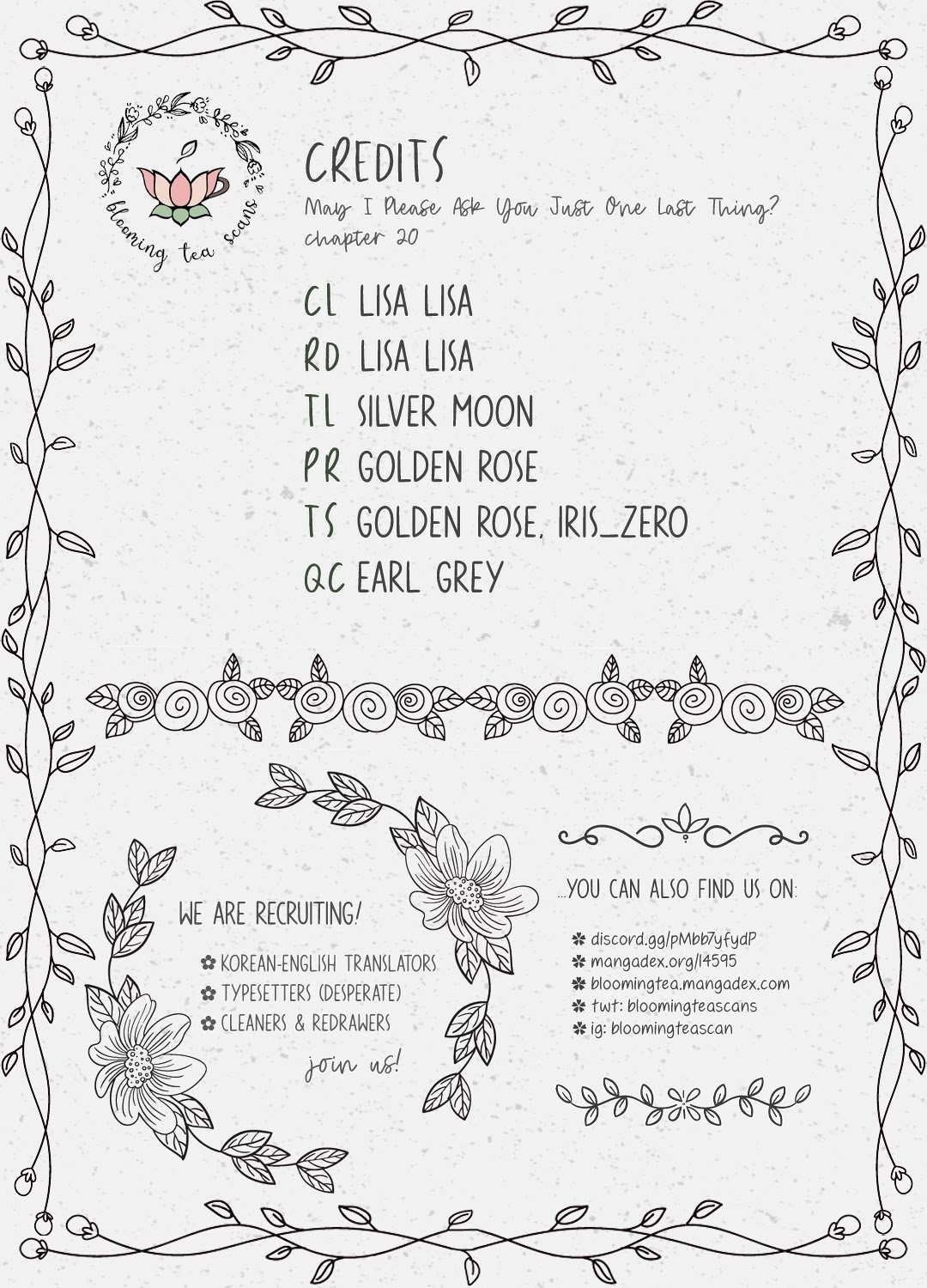 Read May I Ask for One Final Thing? chapter 20 image 14 on Lezhin