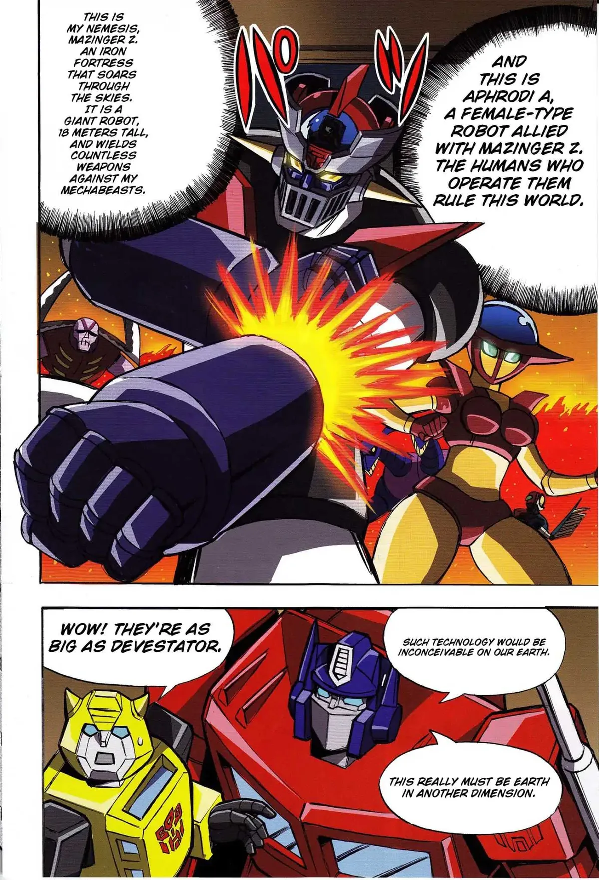 Read Mazinger Z Vs. Transformers chapter 1 image 21 on Lezhin