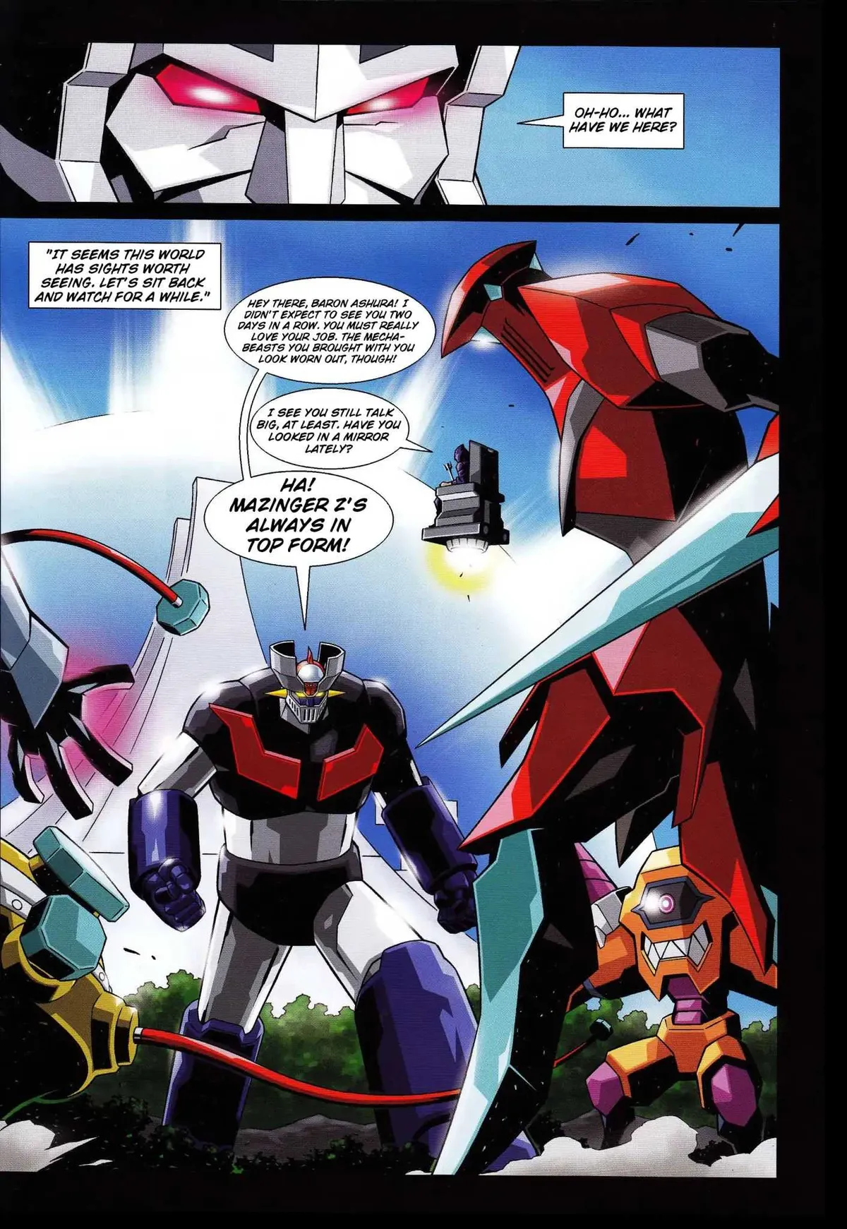 Read Mazinger Z Vs. Transformers chapter 2 image 2 on Lezhin