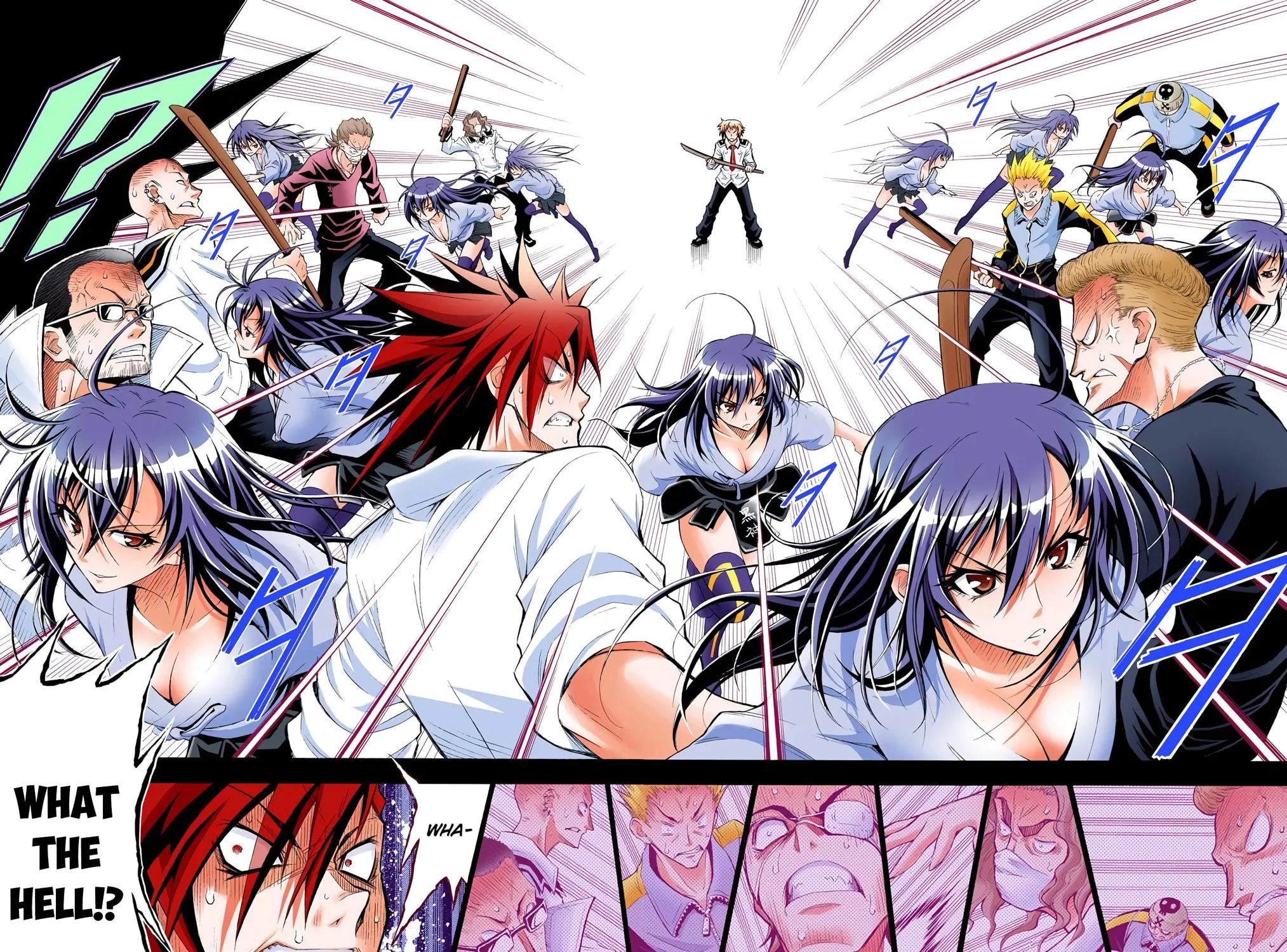 Read Medaka Box (Colored) chapter 1 image 40 on Lezhin