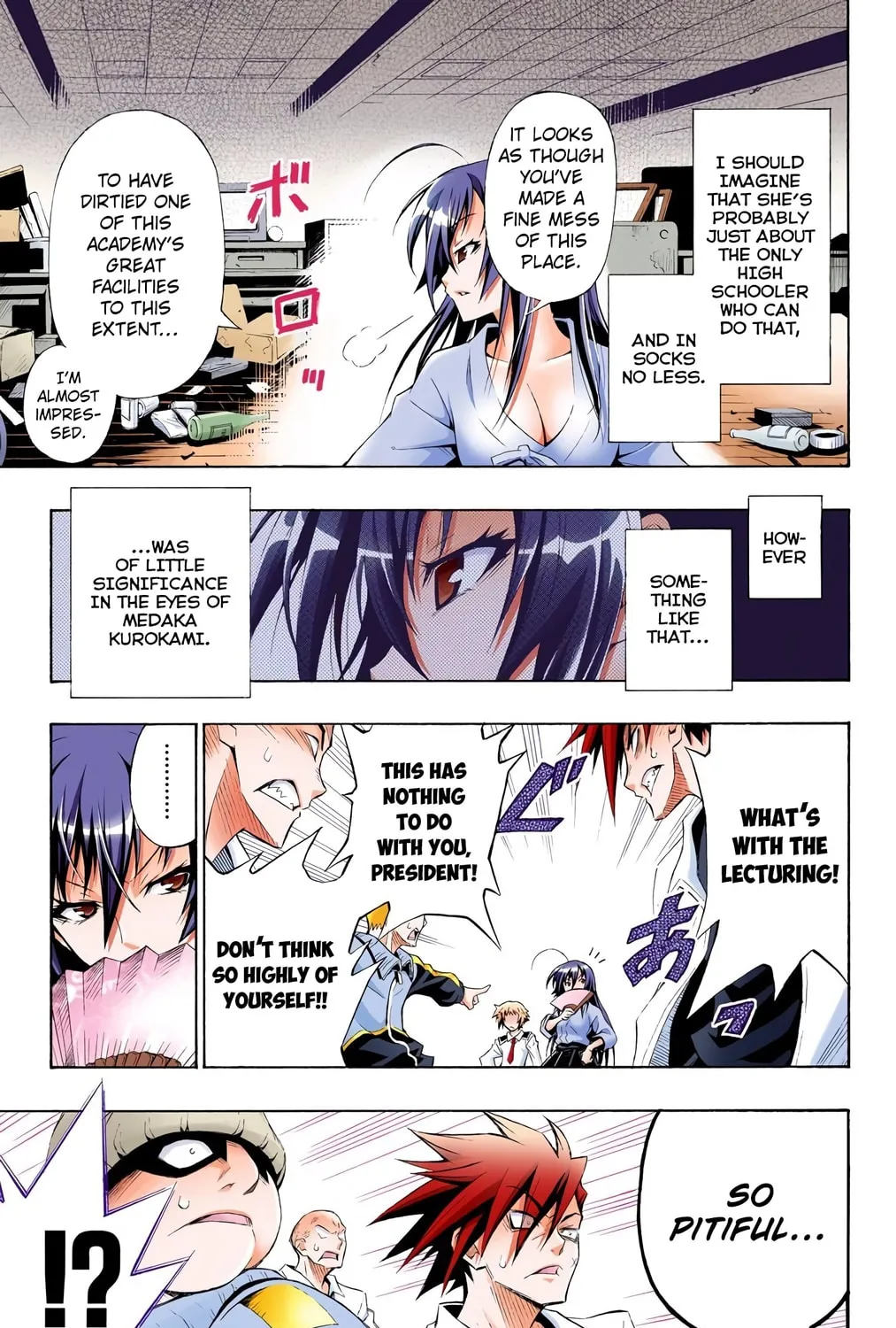 Read Medaka Box (Colored) chapter 1 image 44 on Lezhin