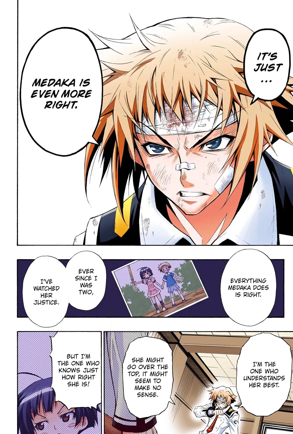 Read Medaka Box (Colored) chapter 1 image 90 on Lezhin