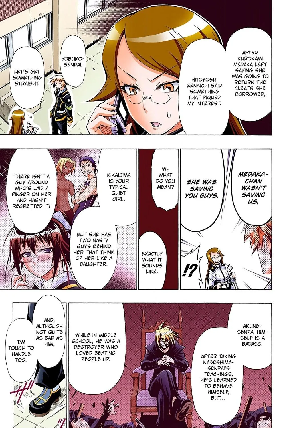 Read Medaka Box (Colored) chapter 18 image 4 on Lezhin