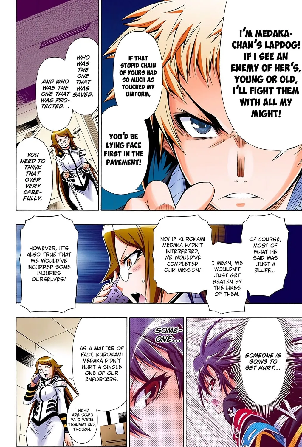 Read Medaka Box (Colored) chapter 18 image 6 on Lezhin