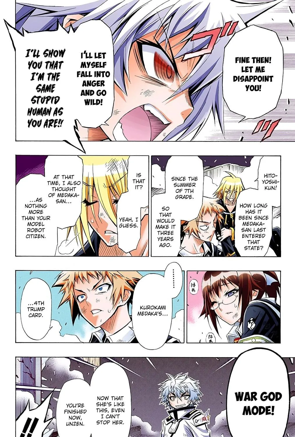 Read Medaka Box (Colored) chapter 19 image 28 on Lezhin