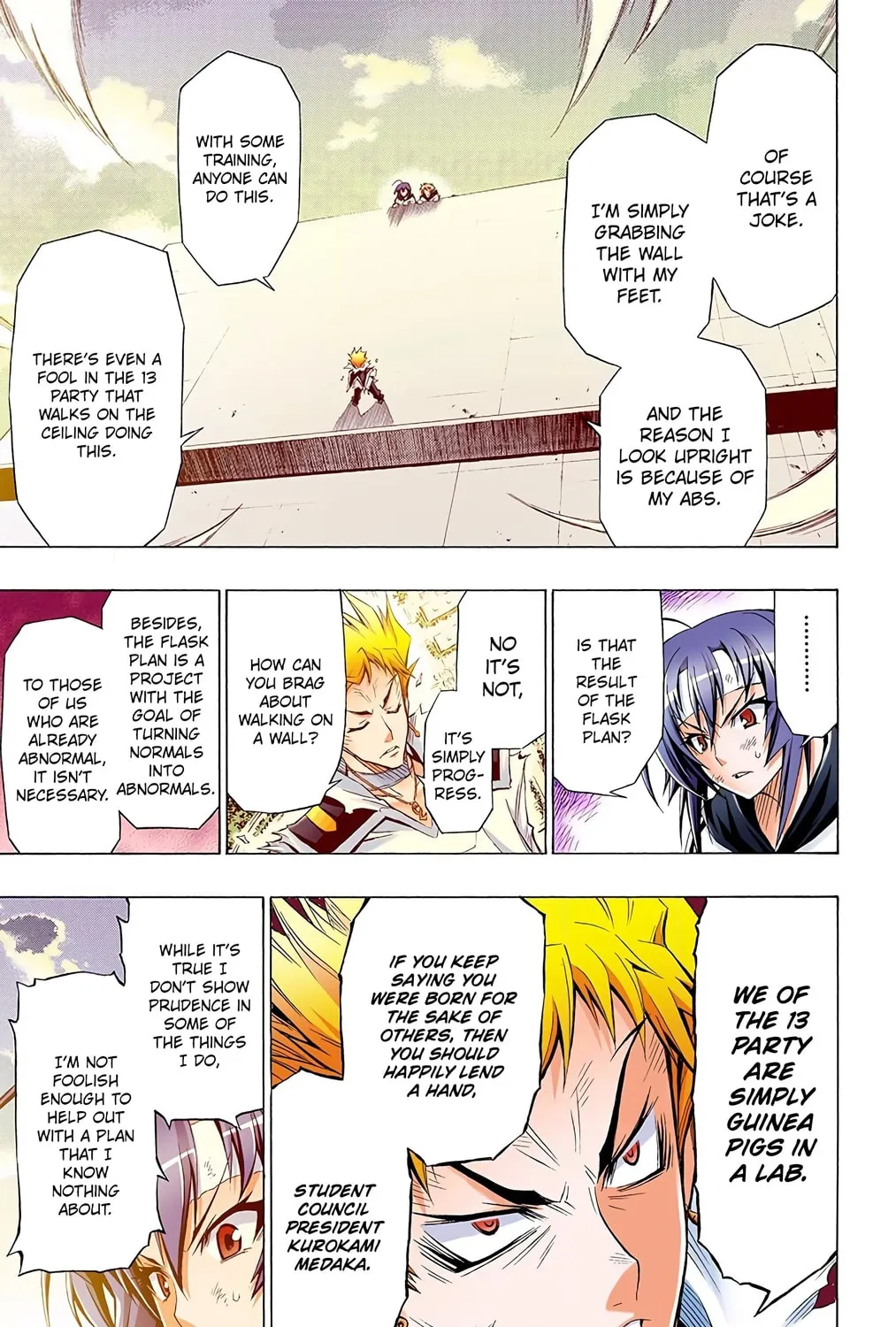Read Medaka Box (Colored) chapter 27 image 24 on Lezhin