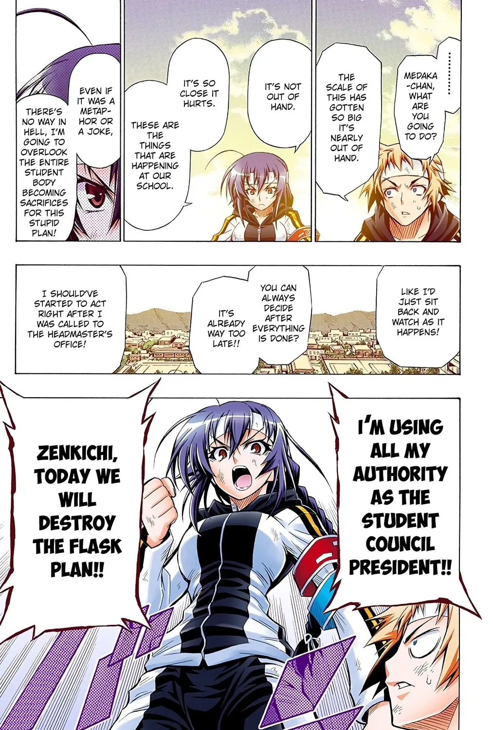 Read Medaka Box (Colored) chapter 27 image 36 on Lezhin