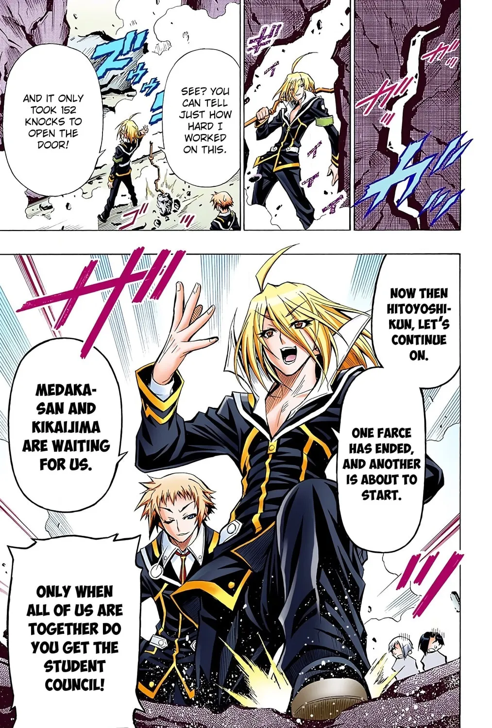 Read Medaka Box (Colored) chapter 28 image 36 on Lezhin