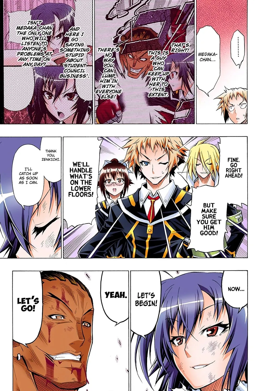 Read Medaka Box (Colored) chapter 32 image 12 on Lezhin