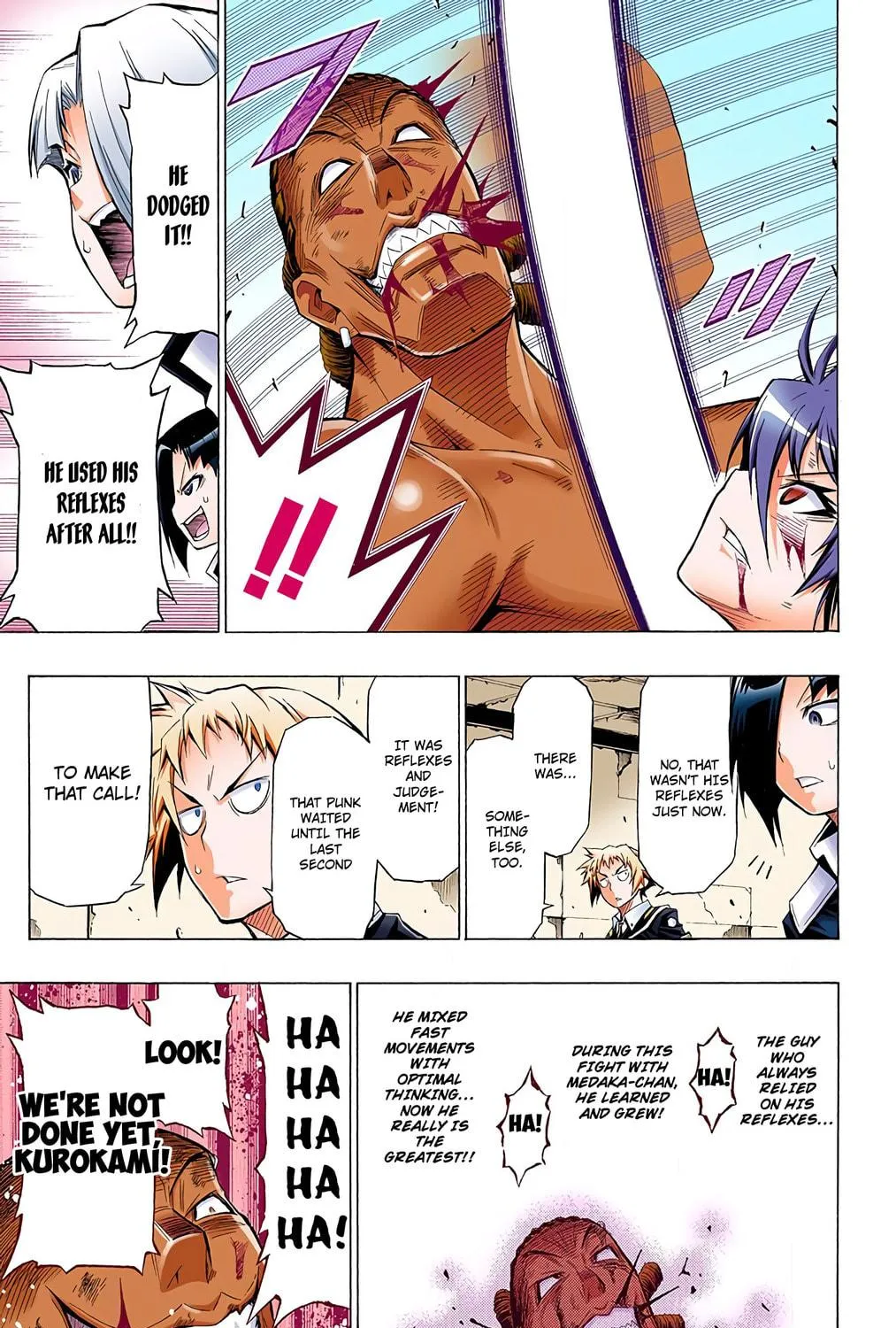 Read Medaka Box (Colored) chapter 32 image 22 on Lezhin