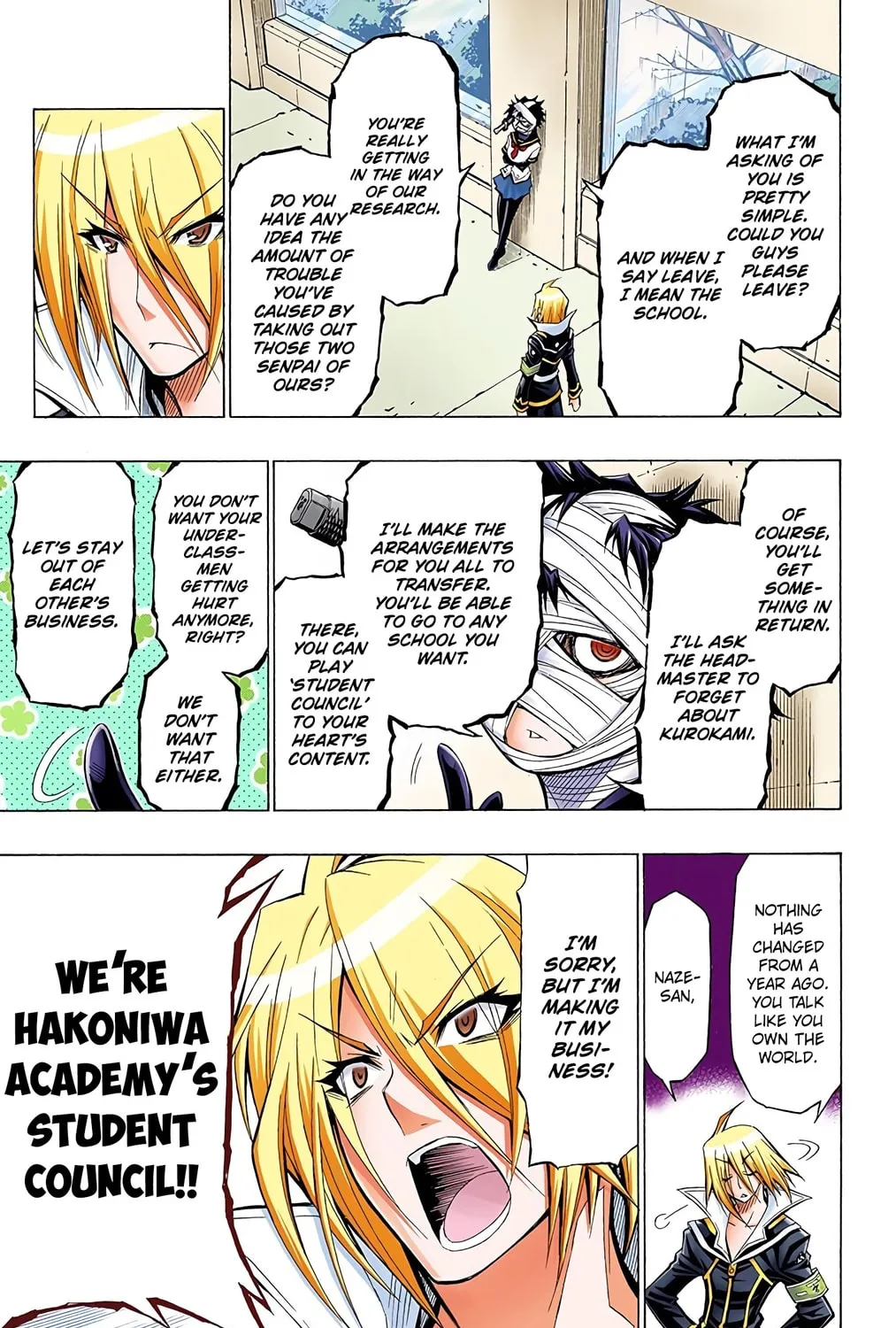 Read Medaka Box (Colored) chapter 37 image 32 on Lezhin