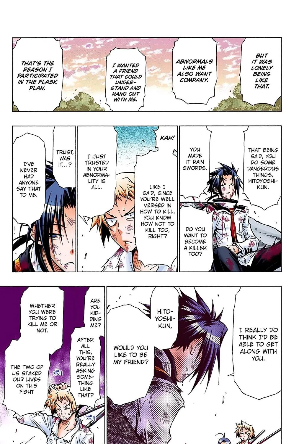 Read Medaka Box (Colored) chapter 37 image 4 on Lezhin