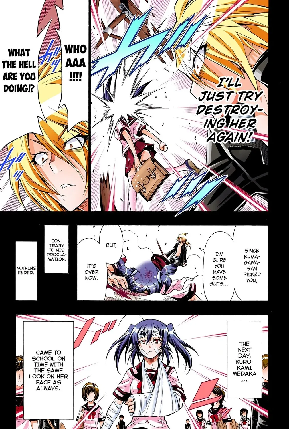 Read Medaka Box (Colored) chapter 38 image 8 on Lezhin